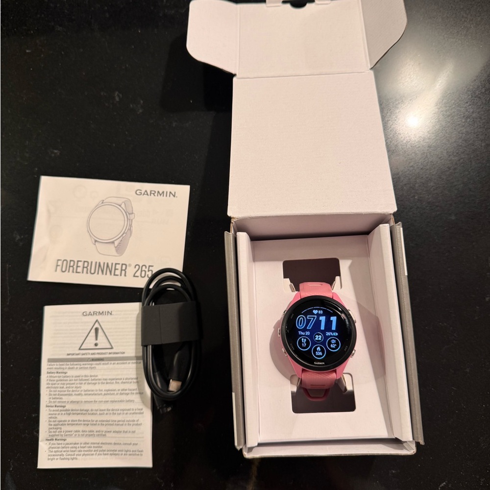 Garmin Forerunner 265 Smartwatch - Pink